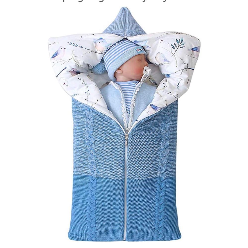 Petyoung Newborn Baby Blanket Sleeping Mat Thick Warm‎ Sleeping Bag